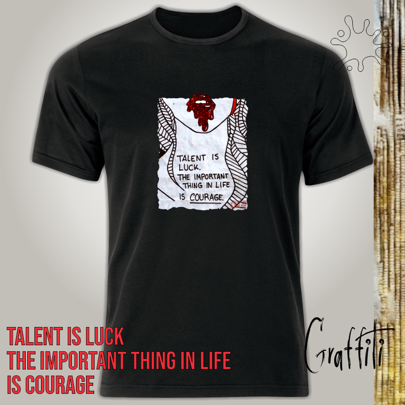 Camiseta Graffiti Talent is Luck