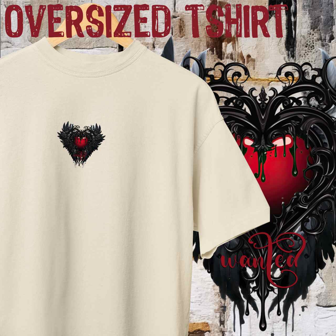 Camiseta Oversized Wanted
