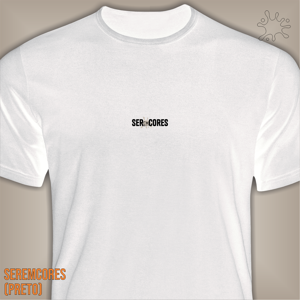 Camiseta Seremcores em preto