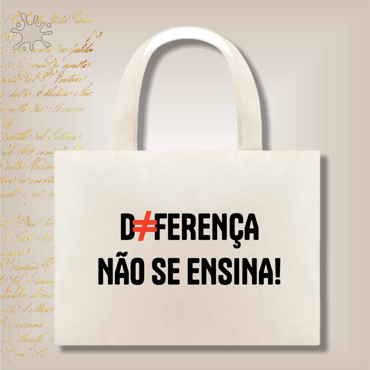 Ecobag Diferença não se ensina
