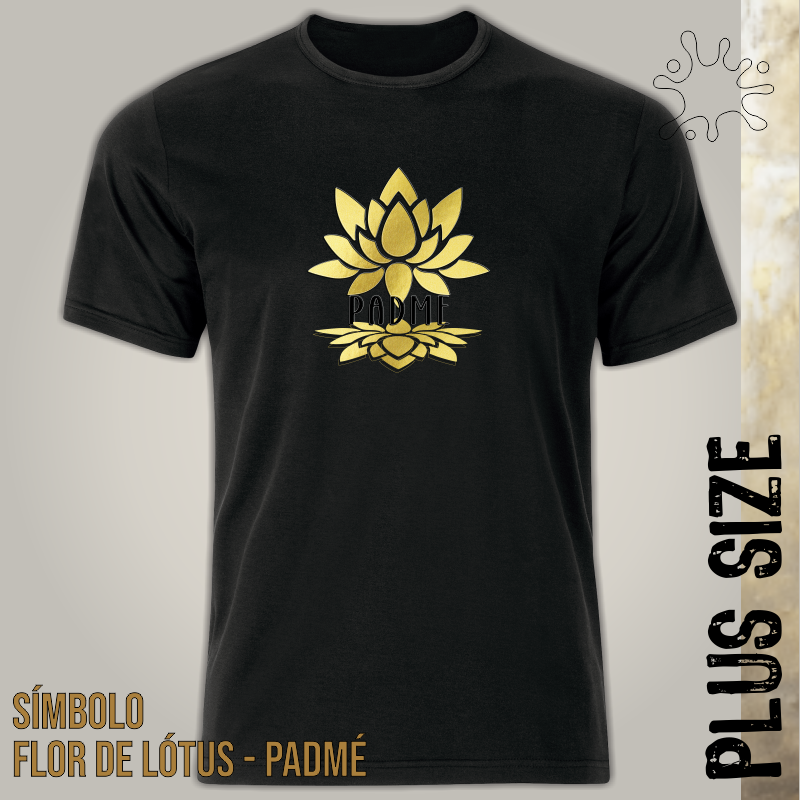 Camiseta Plus Padme Gold - Flor de Lotus
