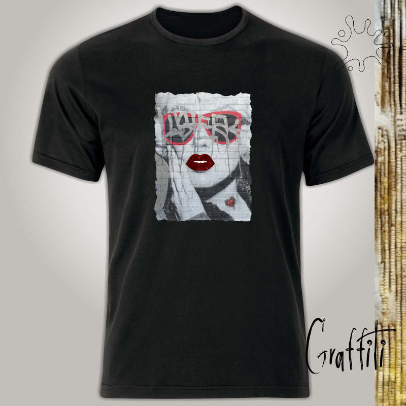 Camiseta Graffiti Boca Vermelha