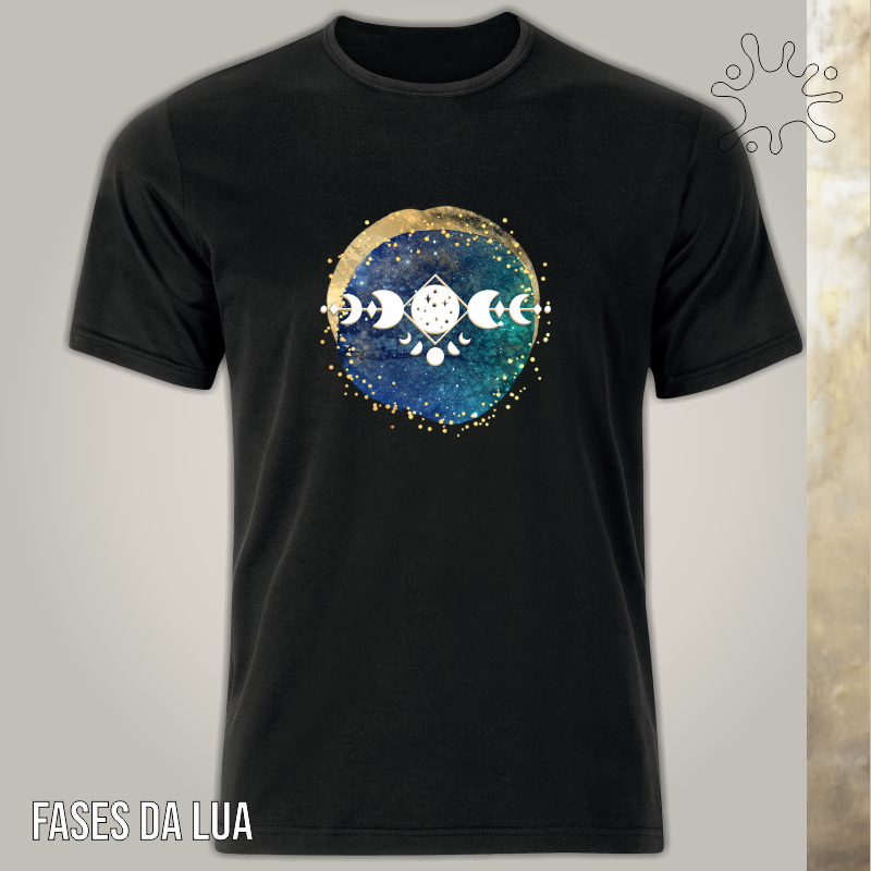 Camiseta de Fases da Lua
