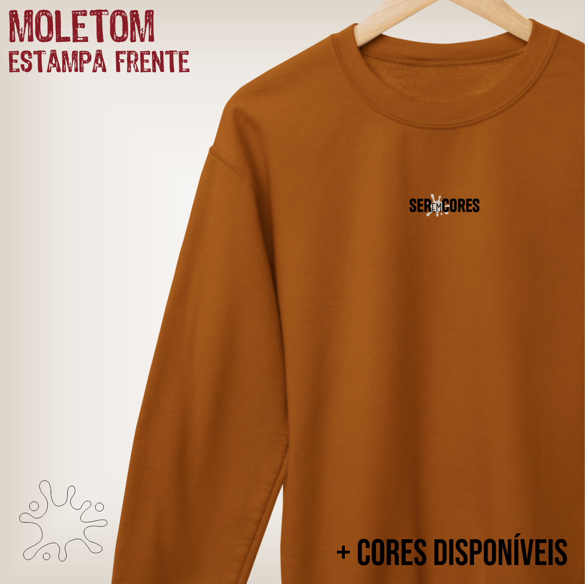 Blusão Moletom Seremcores em preto
