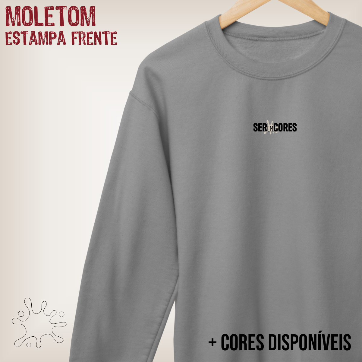 Blusão Moletom Prime Seremcores (logo preto)