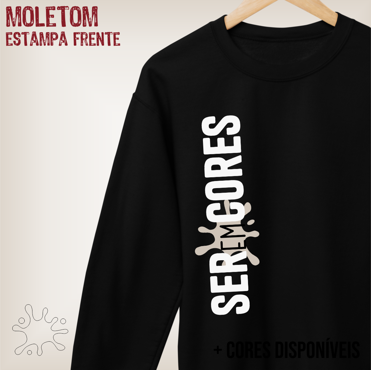 Moletom Prime Blusão Seremcores vertical (logo branco)