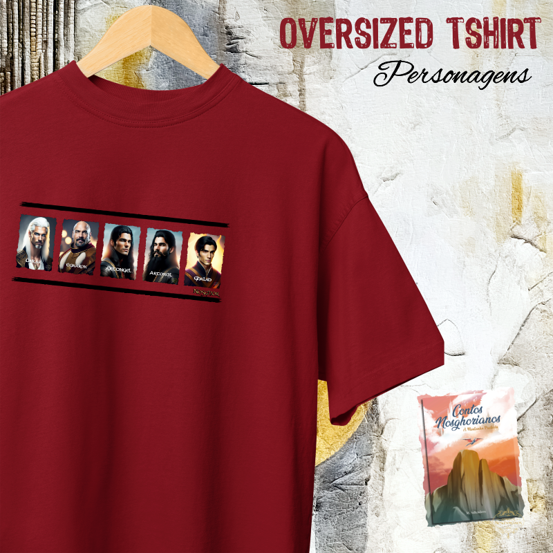 Camiseta Oversized Nosghoriana Personagens