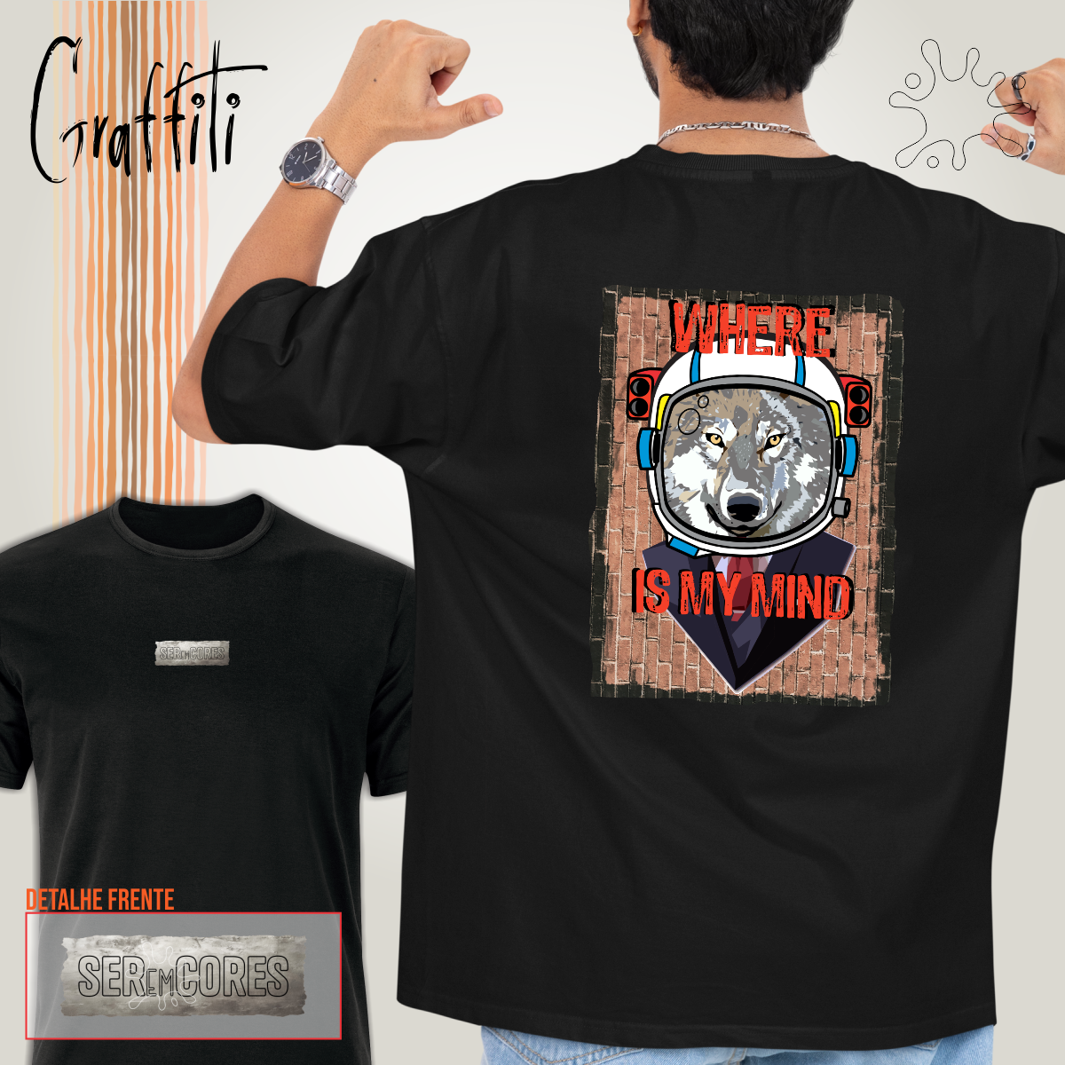 Camiseta Costas Graffiti Where is my mind