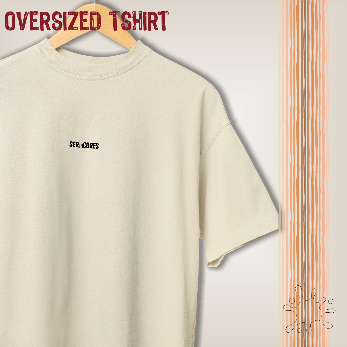 Oversized Seremcores em preto