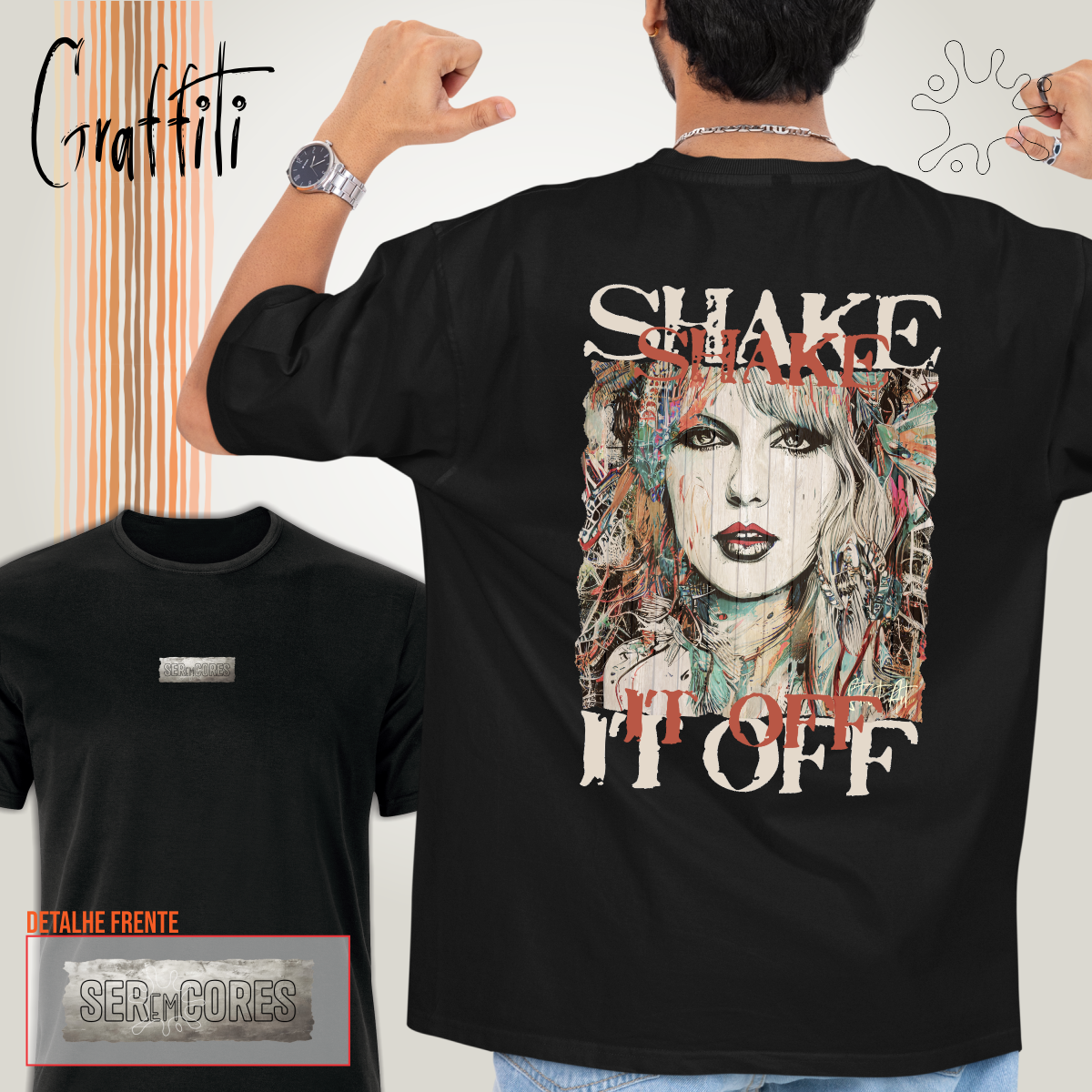 Camiseta Costas Graffiti Shake it off 