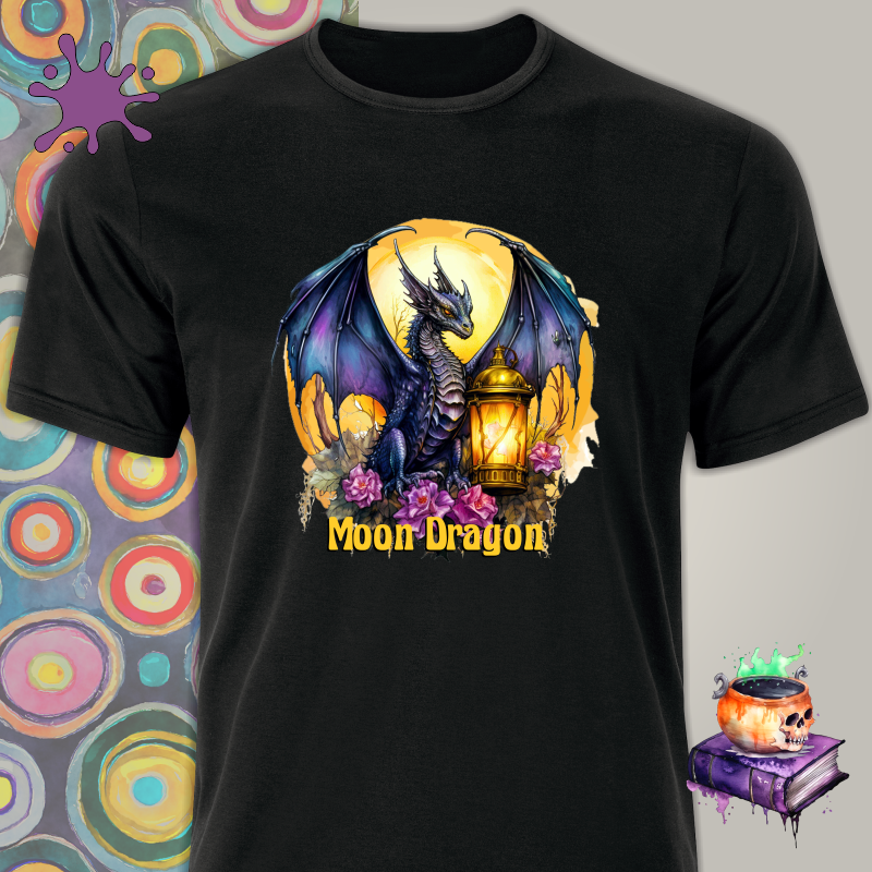 Camiseta de Dragão - Moon Dragon