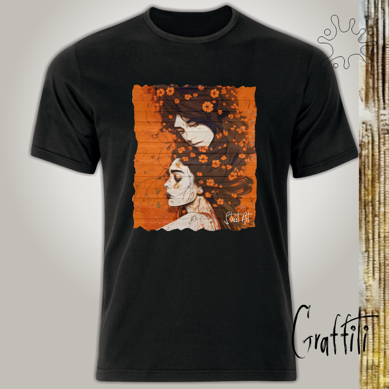 Camiseta Graffiti Irmãs de Alma