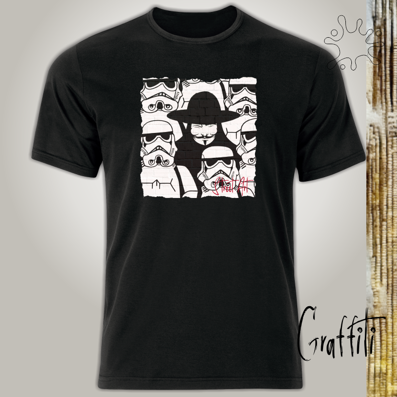 Camiseta Graffiti V e a Tropa