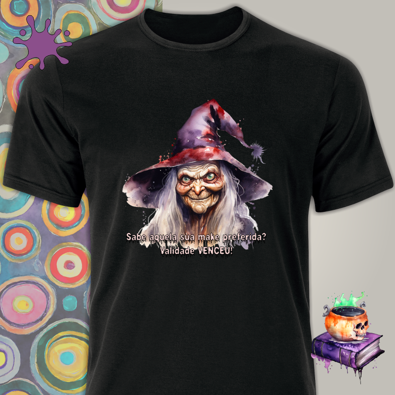 Camiseta de Bruxa - Validade Venceu - Seremcores 