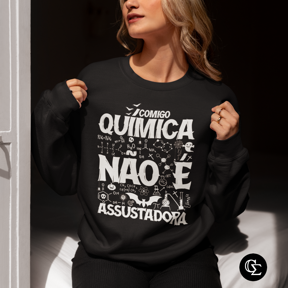 QUÍMICA NÃO É ASSUSTADORA [2] [MOLETOM UNISSEX]