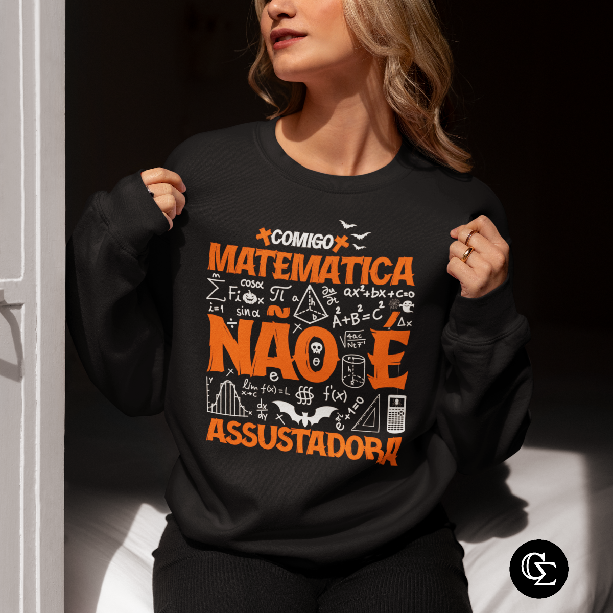 MATEMÁTICA NÃO É ASSUSTADORA [1] [MOLETOM UNISSEX]