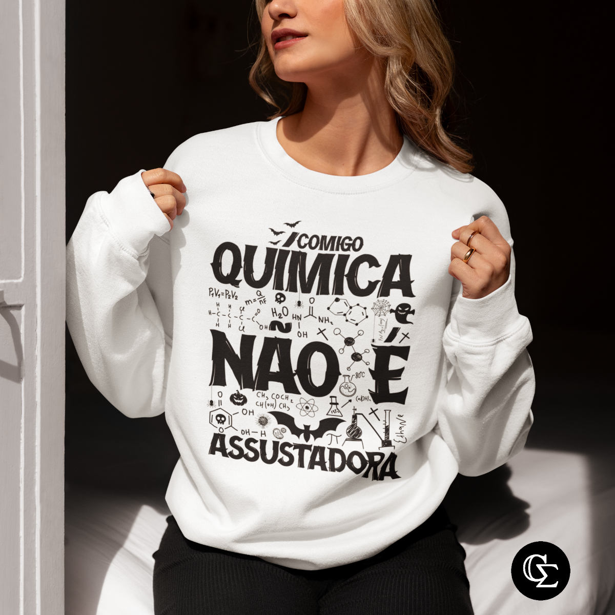 QUÍMICA NÃO É ASSUSTADORA [3] [MOLETOM UNISSEX]