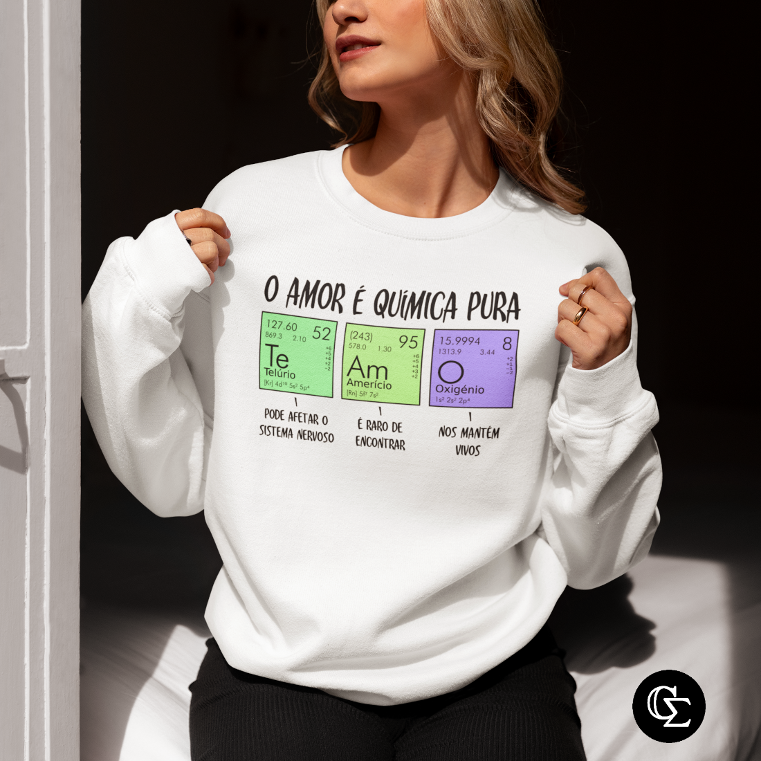 O AMOR É QUÍMICA PURA [MOLETOM UNISSEX]