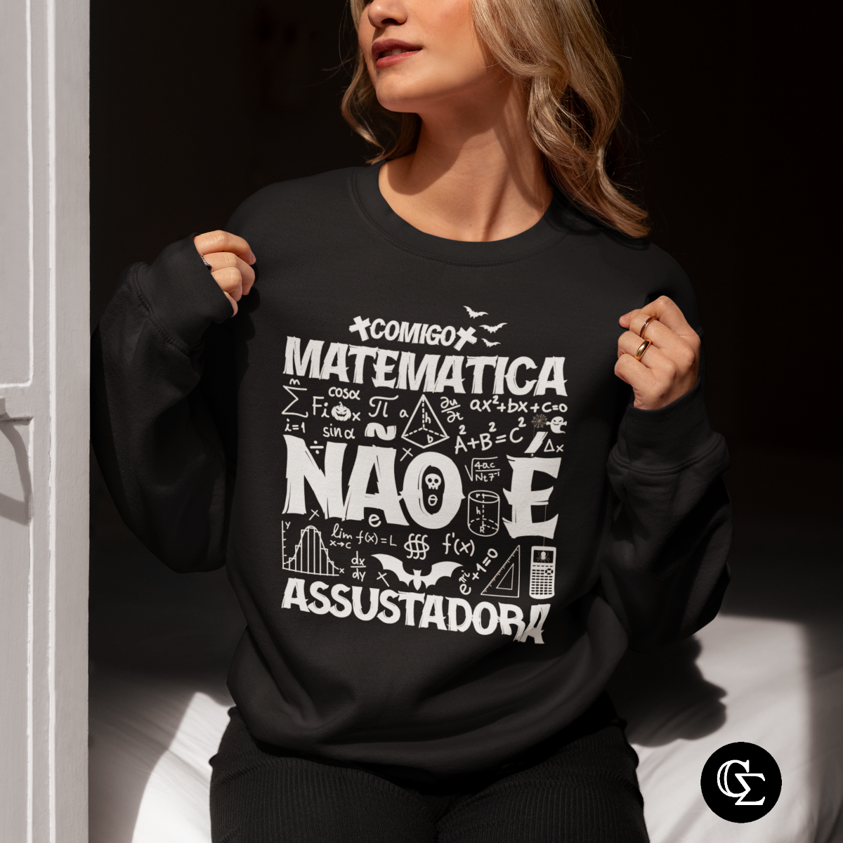 MATEMÁTICA NÃO É ASSUSTADORA [2] [MOLETOM UNISSEX]