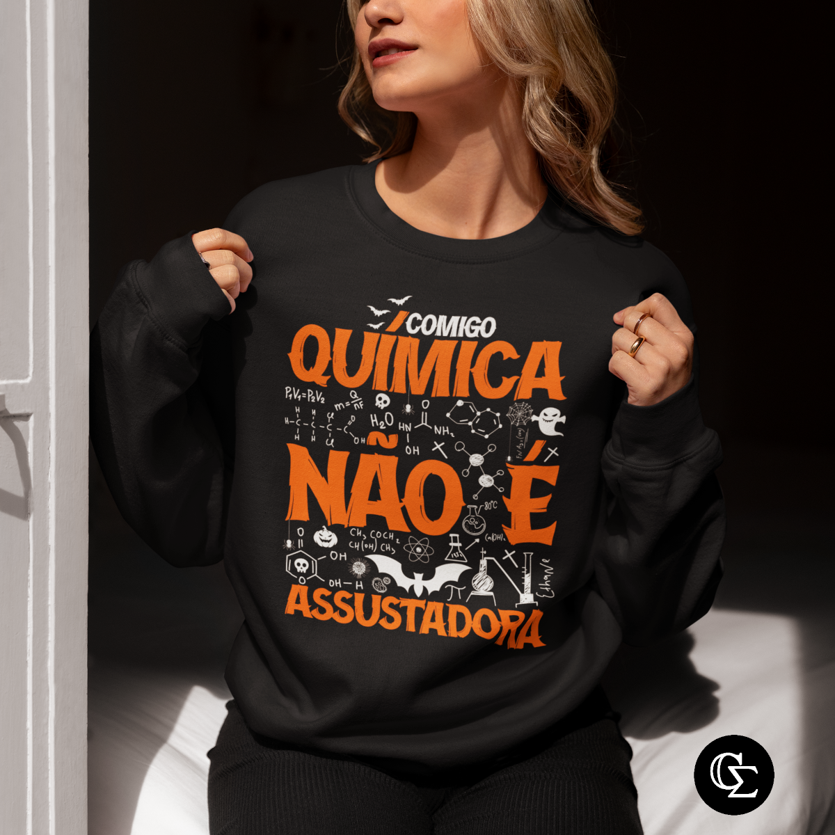 QUÍMICA NÃO É ASSUSTADORA [1] [MOLETOM UNISSEX]