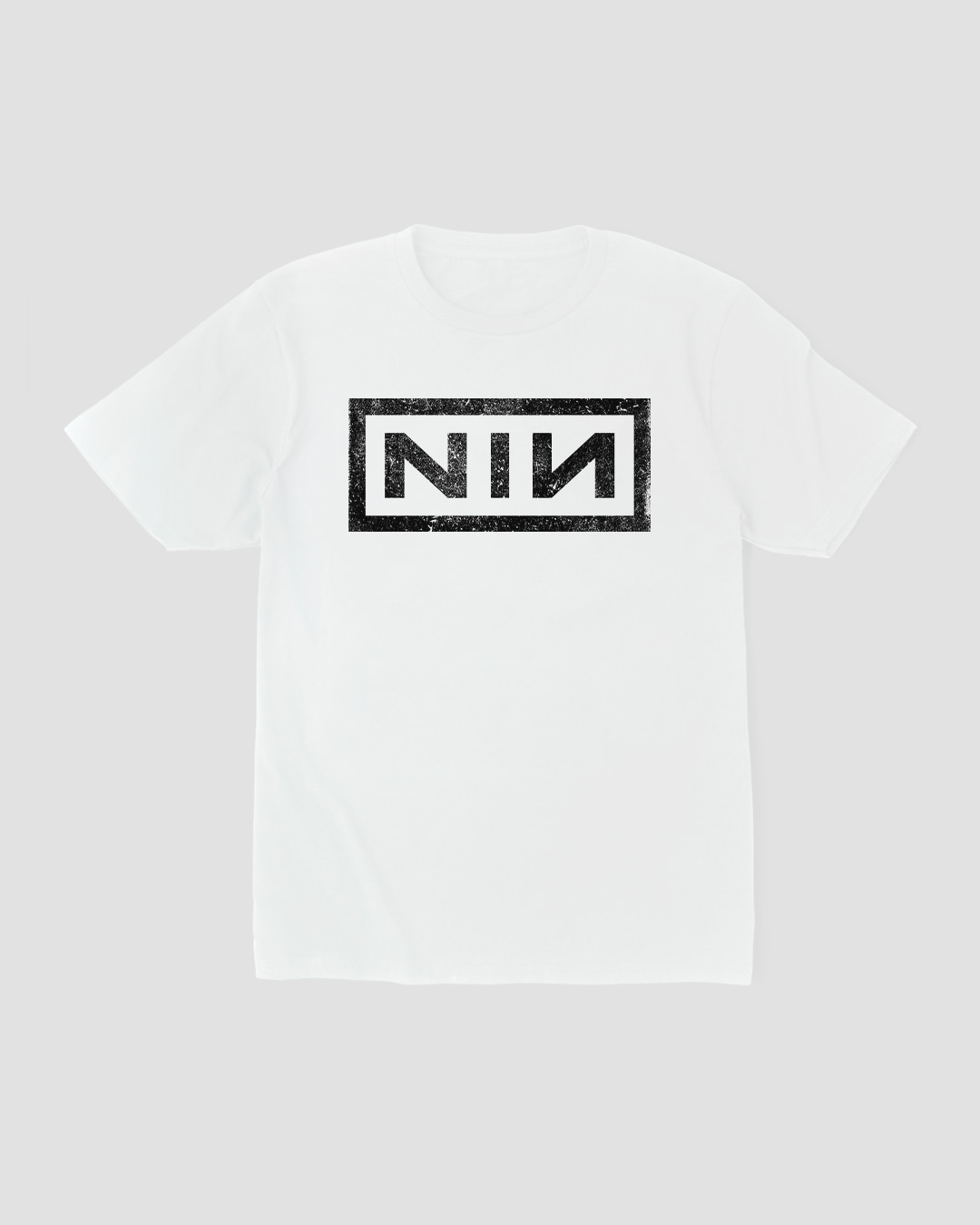 Camiseta Nine Inch Nails Logo 1 White Mind The Gap Co.