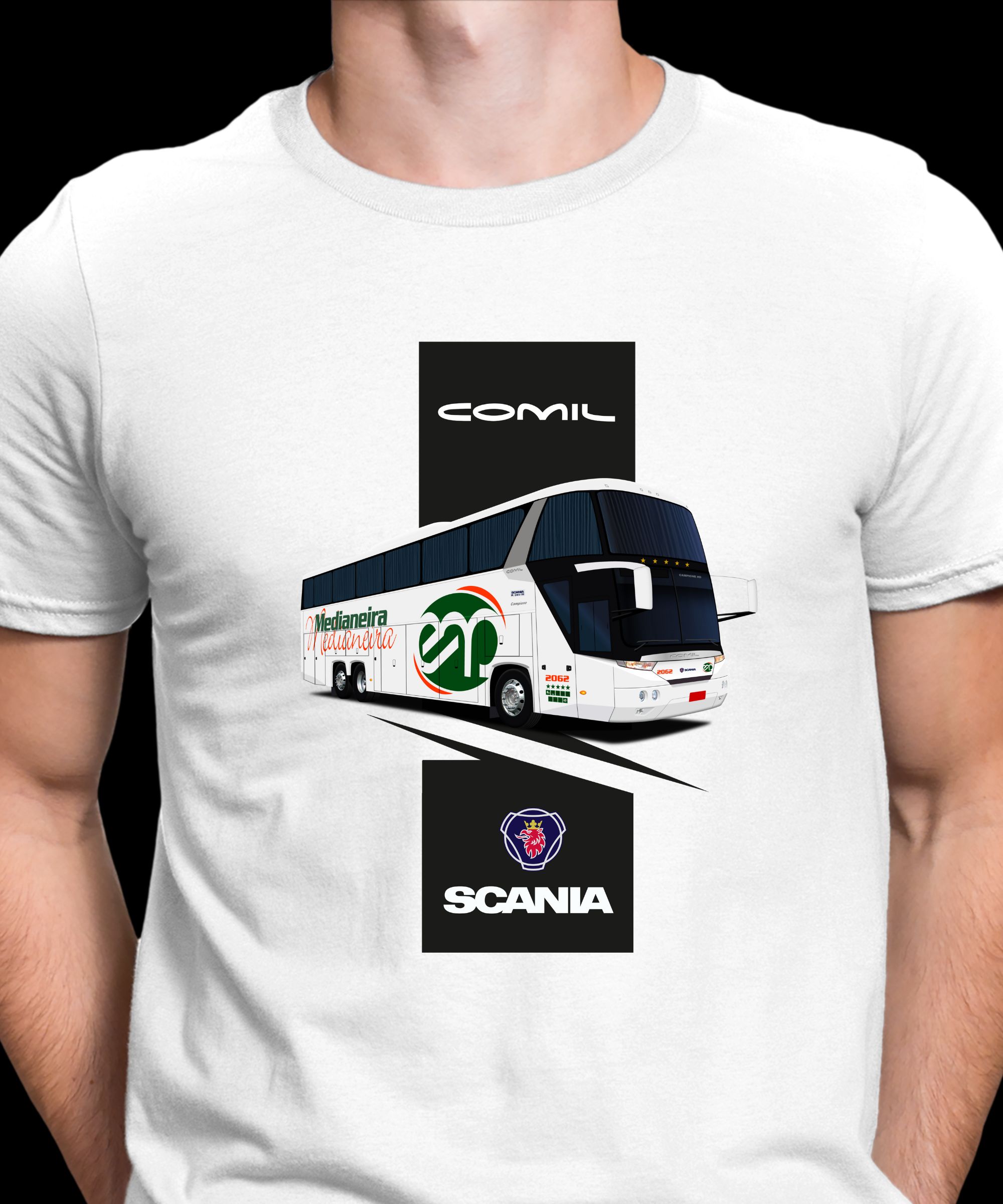 CAMISETA VIAÇÃO MEDIANEIRA COMIL CAMPIONE HD SCANIA