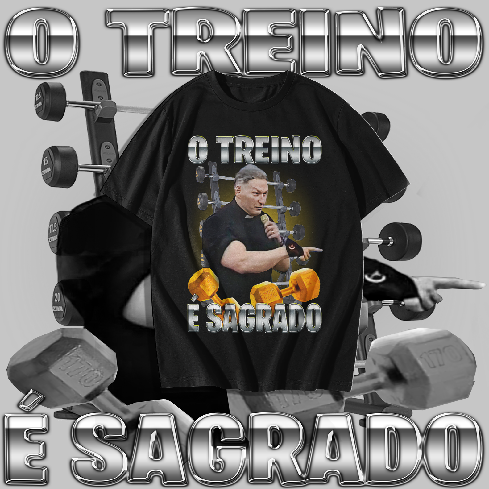 Camiseta O treino é sagrado