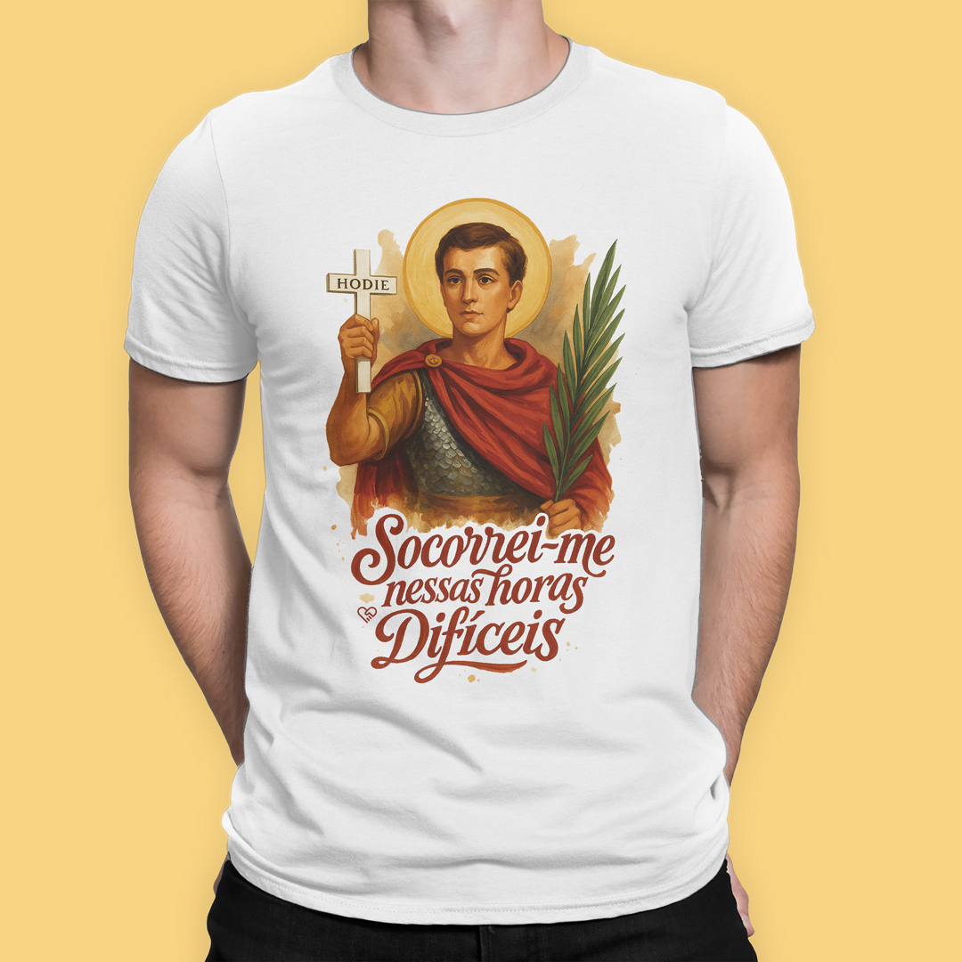 Camiseta Santo Expedito - Horas Difíceis