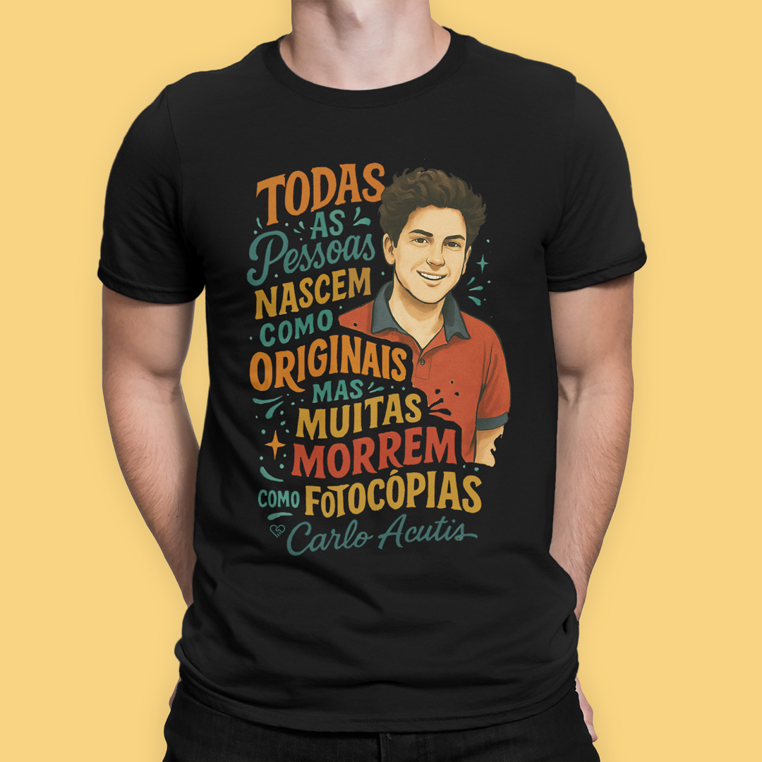 Camiseta Carlo Acutis - Fotocópias