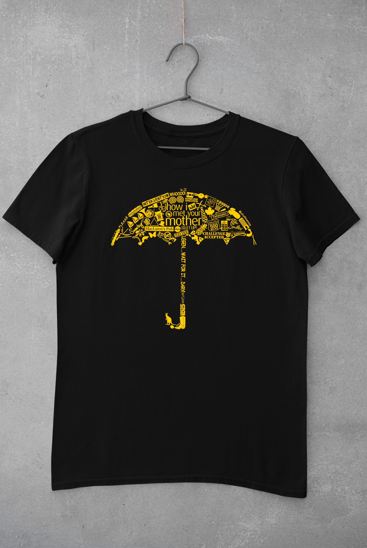 Camiseta UNISSEX Guarda-Chuva Amarelo - How I Met Your Mother - Ícones
