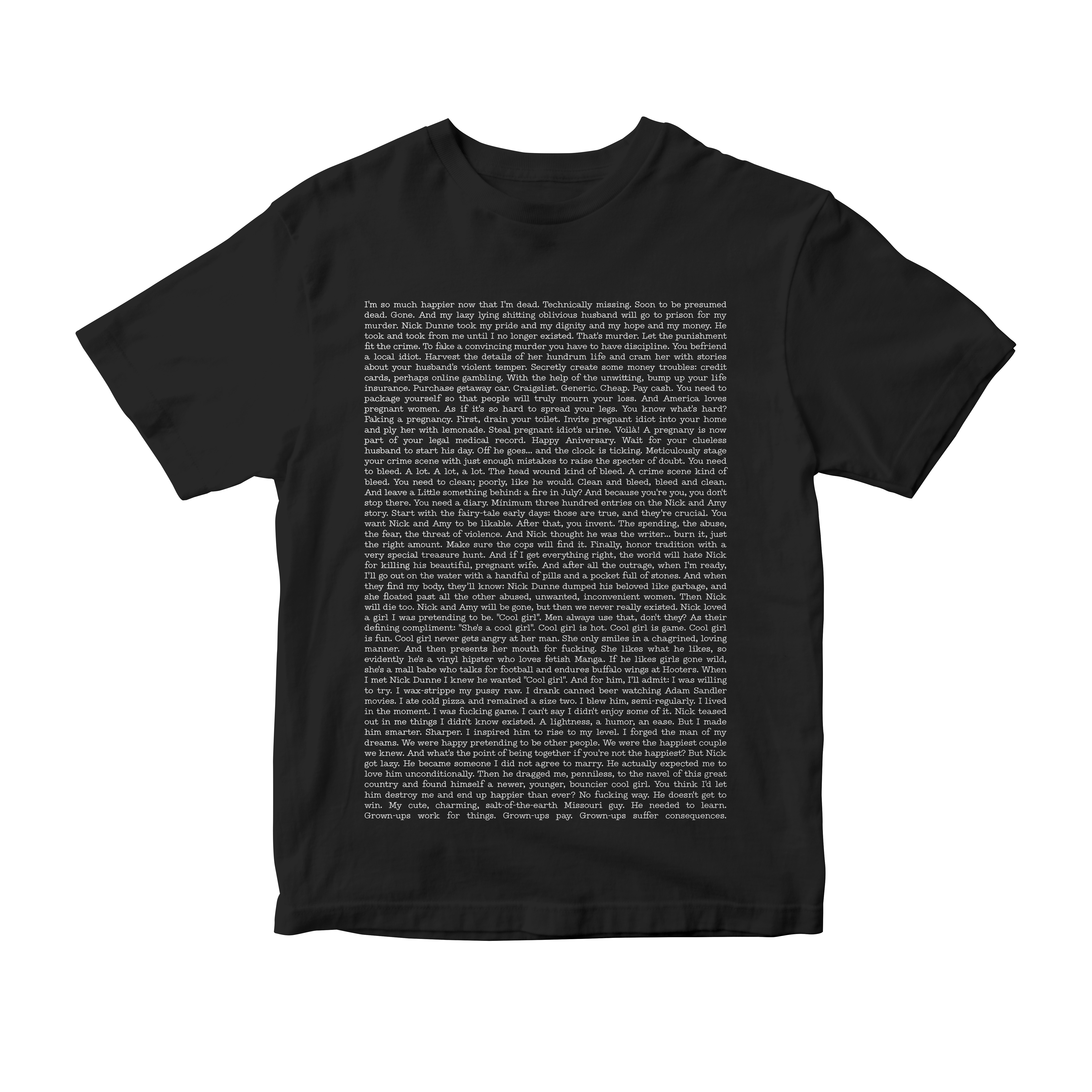 Camiseta Monologue - Gone Girl (Garota Exemplar)
