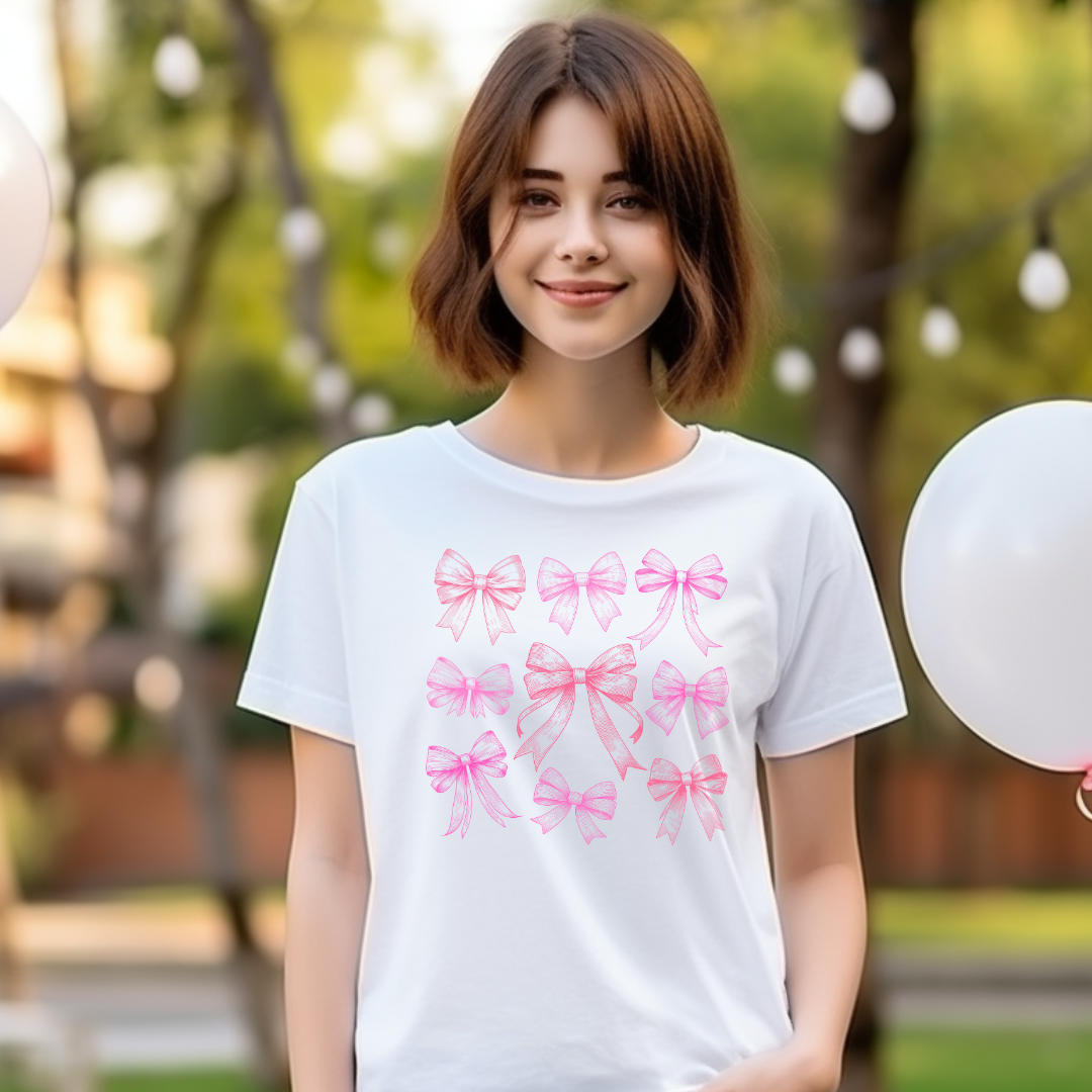 Camiseta - Laço Rosa