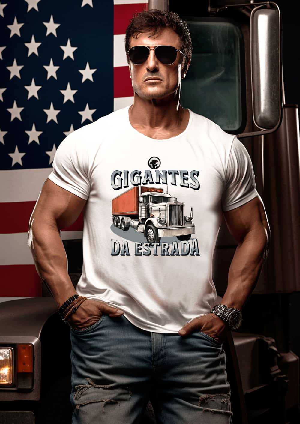 Camiseta Gigantes da Estrada Caminhões