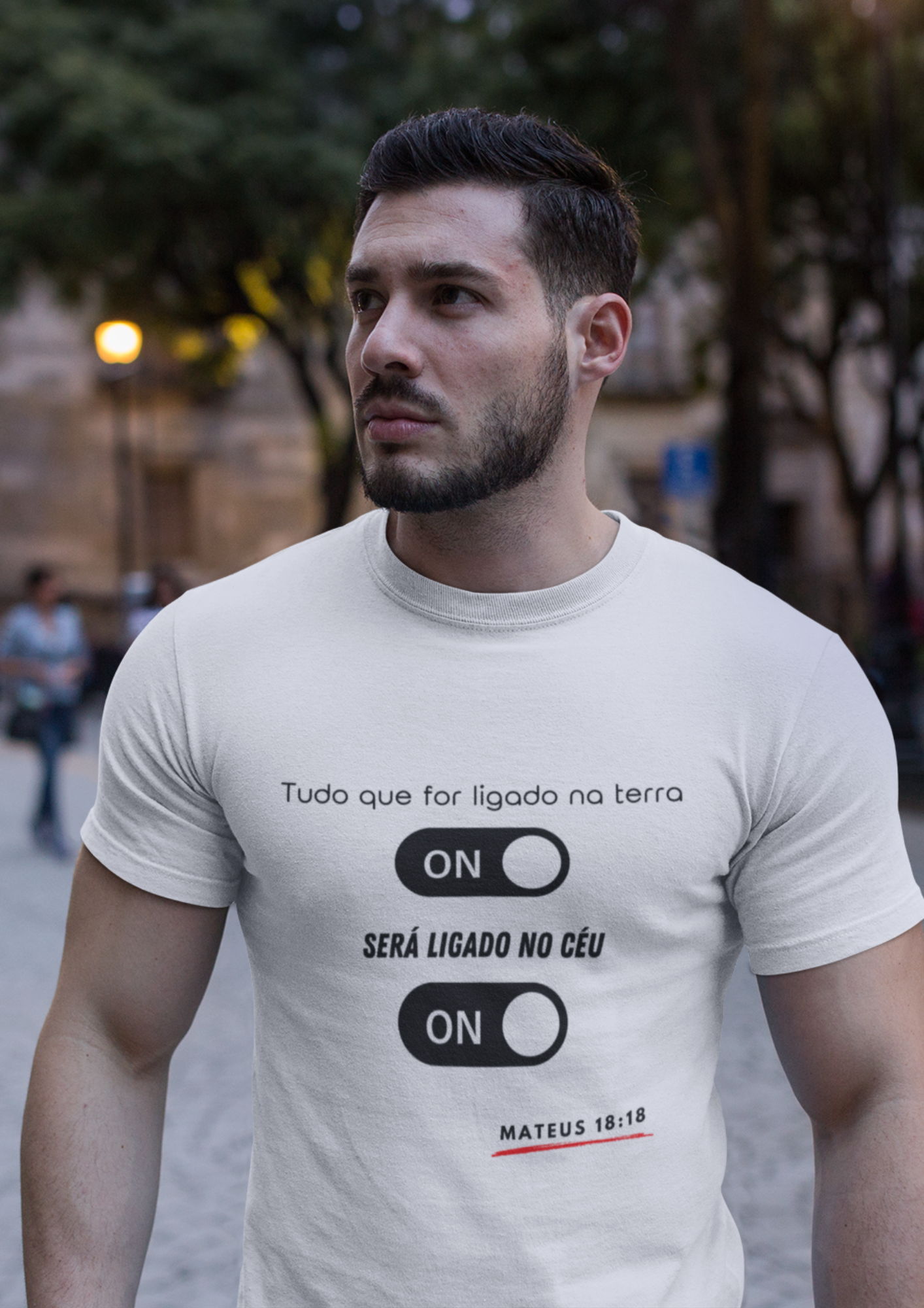 Ligado na terra ligado no céu - Branco