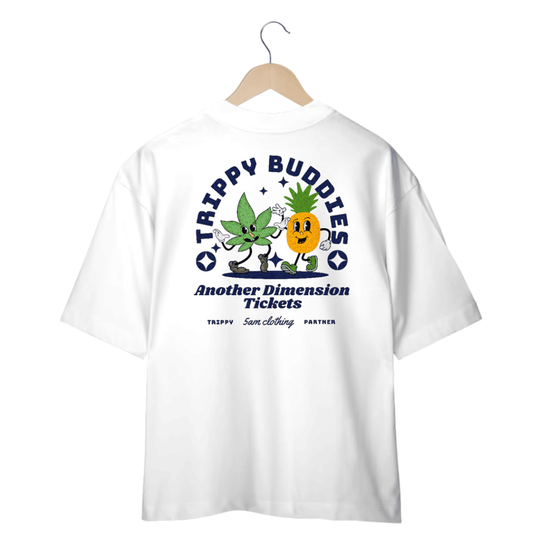 Camiseta Oversized Pineapple - Branco