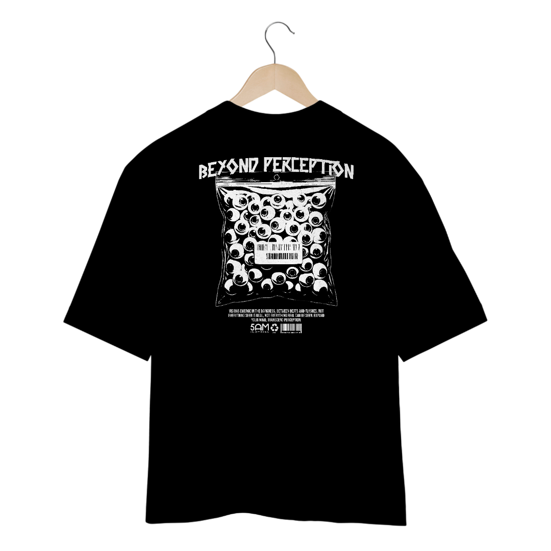 Camiseta Oversized Beyond Perception - Preto