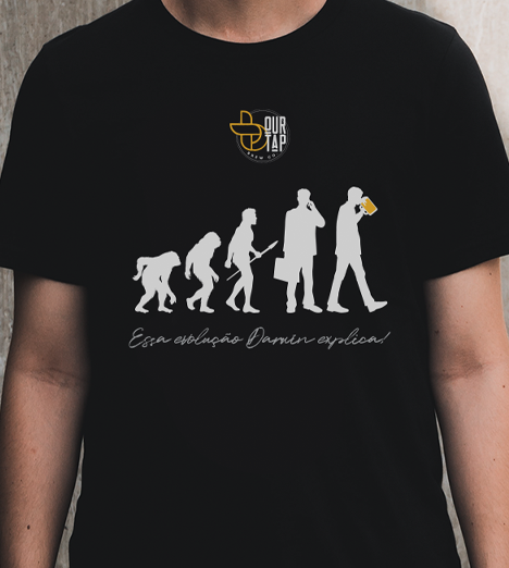 Camiseta Evolução Homem - Our Tap Beer