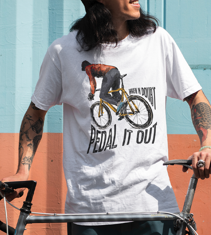 Camiseta Bike - When in doubt pedal it out - Unisex