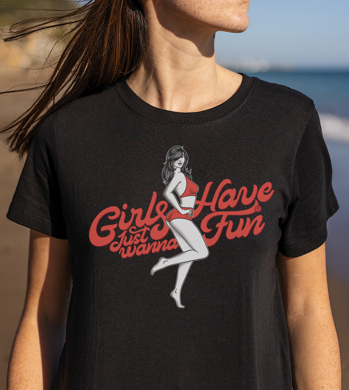 Camsieta Babylook - Girls Just Wanna Have Fun