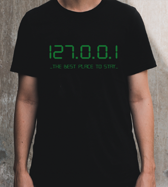 Camiseta 127.0.0.1 - Estampa Verde