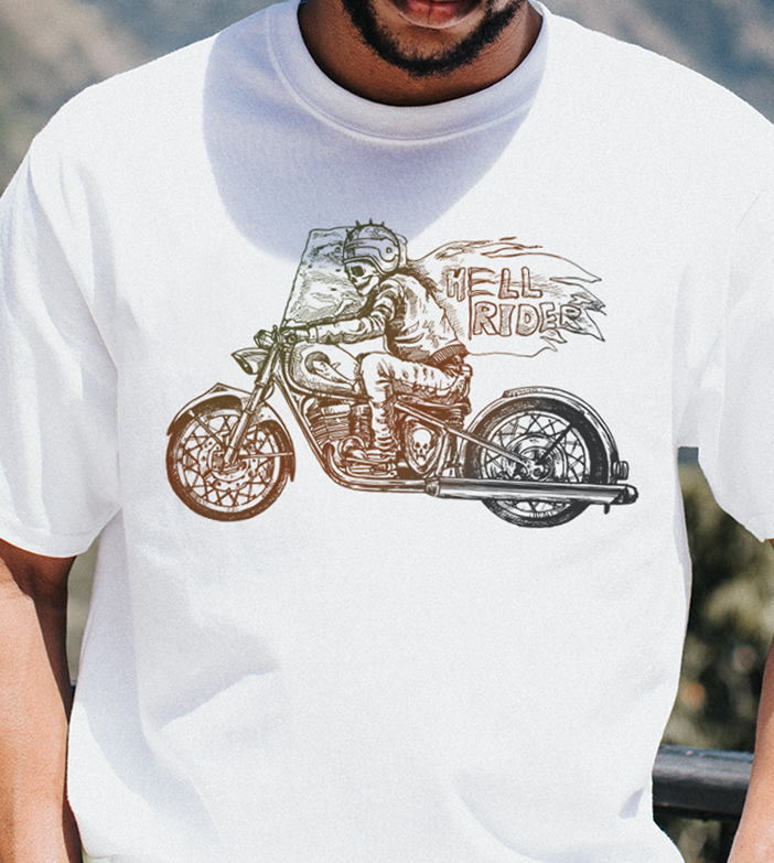 Camiseta Motorcycle - Hell Rider