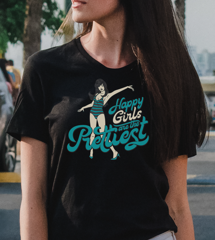 Camsieta Babylook - Happy Girls Are The Prettiest
