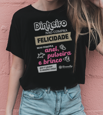 Camiseta Regular Ronnelly - Dinheiro não compra