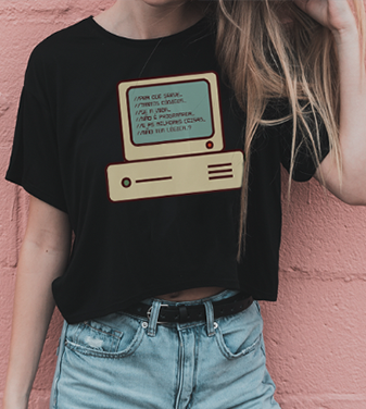 Camiseta Códigos no Computador - Tecnologia