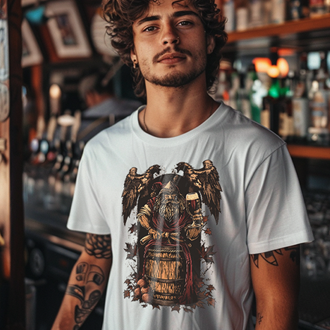 Camiseta Cerveja - Medieval Viking - Unissex
