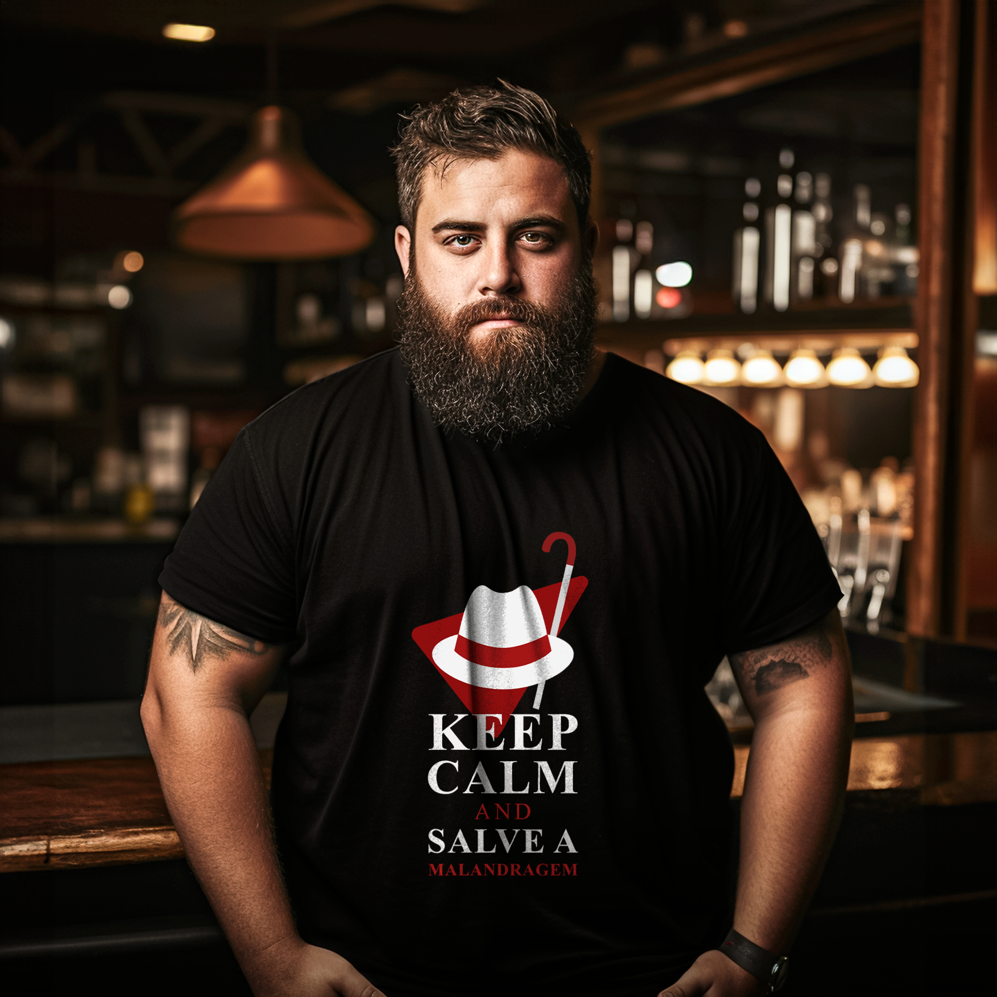 Camiseta Plus Size Unissex Keep Calm and Salve a Malandragem
