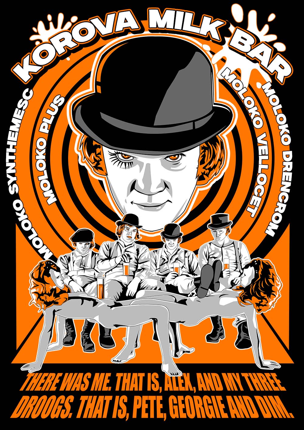 Camiseta Laranja Mecânica - Korova Milk Bar