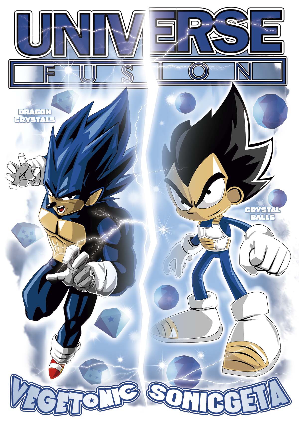 Camiseta Sonic - Vegeta 
