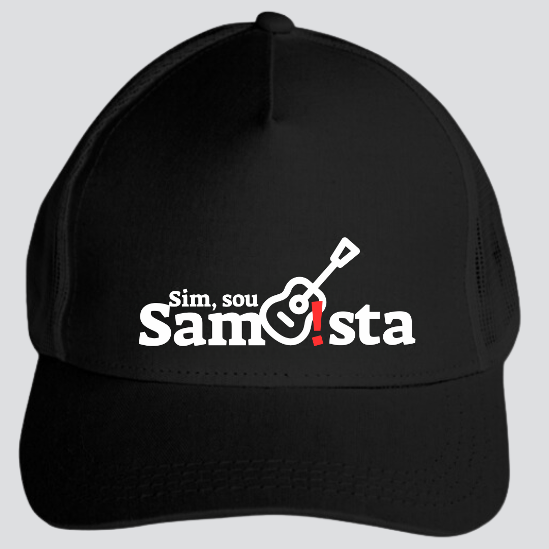 Boné Americano com Tela - Sim Sou Sambista