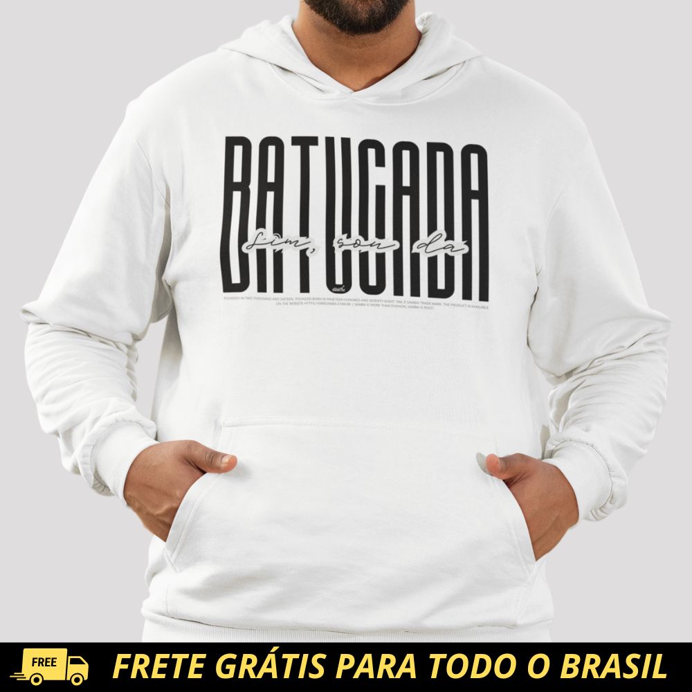 Blusão de Moletom Canguru - Sim Sou da Batucada
